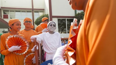 Scenes from the Republic Day celebration parade at the Indian High School. Antonie Robertson / The National