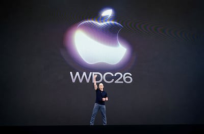 Apple chief executive Tim Cook attends his final Apple WWDC in Cupertino, California. AFP