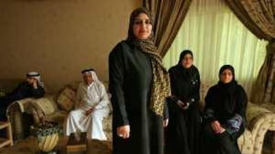 Members of the al Emadi family (left to right): Farah, Sharifa, their father Mohammed, Khaled and Farida.