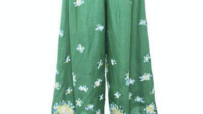 Pedra high-waist printed pants, Dh1,385, All Things Mochi at Namshi