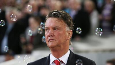 Louis van Gaal, manager of Manchester United looks on during FA Cup, sixth round replay between West Ham United and Manchester United at the Boleyn Ground on April 13, 2016 in London, England. (Photo by Ian Walton/Getty Images)