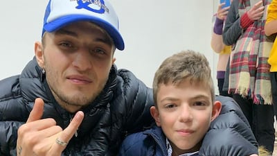 Anwar Hadid posted this picture to Instagram, captioning it 'Abu Shabab'. Instagram