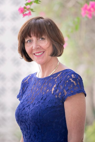 Anna Yates, hypnotherapist and psychotherapist in Dubai, has been going through menopause for 15 years. Courtesy Anna Yates