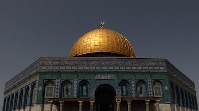 The Dome of the Rock at Al Aqsa Mosque compound in Jerusalem's old city. EPA