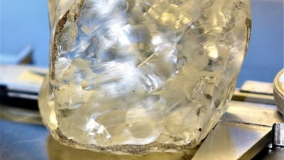 The newly discovered diamond weighs in at 1,098 carats. Reuters