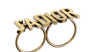 Ring, Dh1,100, Christian Dior. Courtesy Christian Dior