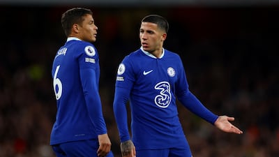 Chelsea's Enzo Fernandez, right, has struggled to make an impact since moving to England. Reuters