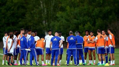 A general view of the training session at Chelsea Training Ground on July 31, 2015 in Cobham, England. Jordan Mansfield / Getty Images