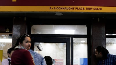 State-run Punjab National Bank branch in New Delhi, India. Saumya Khandelwal/Reuters