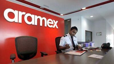 Aramex was among the companies that set up up booths to attend to customers. Jumana El Heloueh / Reuters