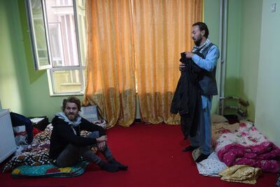Norwegian tourist Jorn Bjorn Augestad, 29, and Dutch tourist Ciaran Barr, 24 in Kabul. AFP