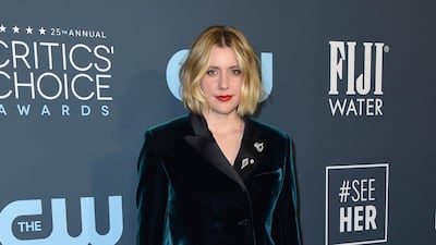 Greta Gerwig, wearing Alberta Ferretti,aliso arrives at the 25th annual Critics' Choice Awards on Sunday, January 12, 2020. AP