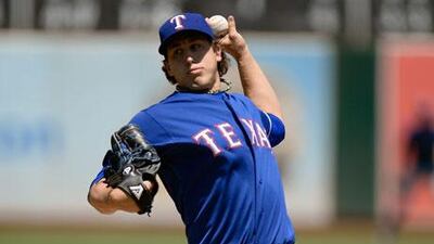 Derek Holland was in great form for the Rangers.