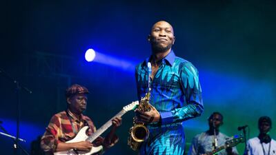 Seun Kuti and Egypt 80 performing at the Mawazine Festival in Morocco. He has led the band since the death of his father Fela. Courtesy Hikam Wiseman Joundy
