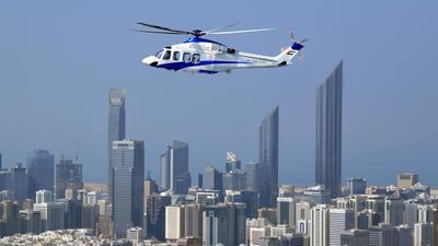 The Abu Dhabi Police Aviation Department provides assistance to injured and sick people in remote areas, on motorways or those who are stranded. Courtesy Abu Dhabi Police