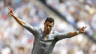Cristiano Ronaldo answered his critics over a poor patch of form with five goals. Alejandro Garcia / EPA