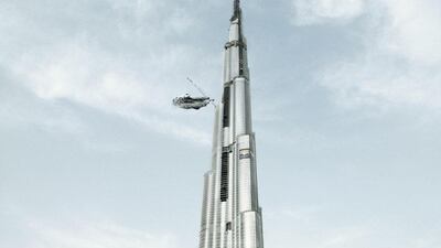 Stop at the Burj. Parisien photographer Cedric Delsaux's Star Wars-themed exhibition, which was shot in Dubai. The exhibition is called "The Dark Lens - The Dubai Invasion." Courtesy of The Empty Quarter Fine Art Photography Gallery.