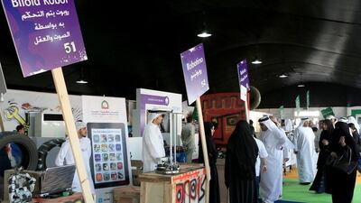 Visitors tour the exhibition. Ravindranath K / The National