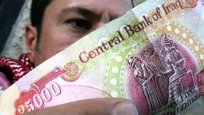 The Iraqi central bank has urged lenders to double their capital to 100 billion dinars this year. AFP