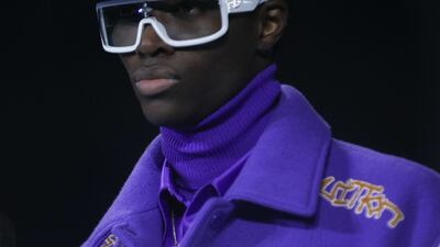 A detail from Virgil Abloh's last show for Louis Vuitton. EPA