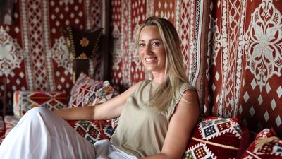 Jodie Whileman is managing partner at The Camel Farm in Dubai. All photos: Pawan Singh / The National