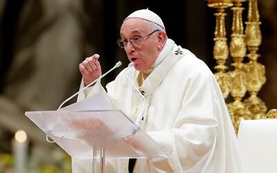 Pope Francis leading a Holy Mass in the Vatican. Remo Casilli / Reuters