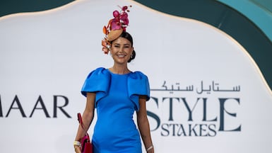 Style Stakes 2026 Best Hat Becky Page. Photo: Dubai Racing
