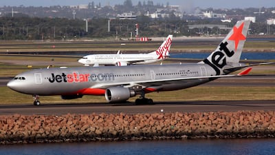 Jetstar Airways is an Australian low-cost airline. Here, one of its Airbus A330-200s moves down the runway at Sydney Airport