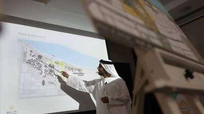 Marwan Jassim al Sarkal outlines plans for the Heart of Sharjah project.