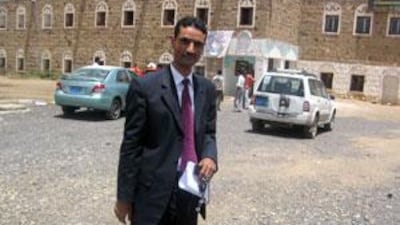 Ali Mahyoub al Buraihi is on strike in protest at what he says is the authorities? lack of funding and interest in education.