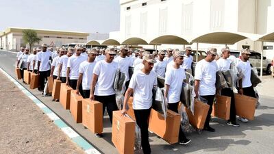 Liwa National Service Training Centre receives the fourth batch of Emirati recruits for National Service. WAM