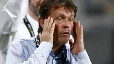 Franky Vercauteren was given a few anxious moments against Al Wahda by the referee.