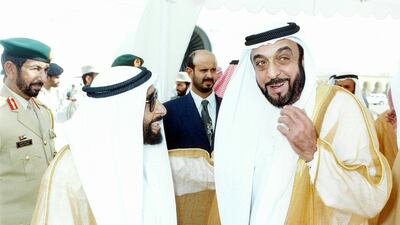 Sheikh Khalifa and Sheikh Zayed. Wam