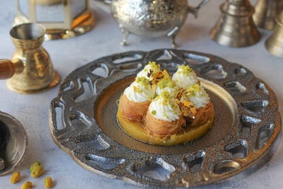 This free baklava cheesecake is on offer for every table. Photo: The Permit Room