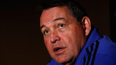 Steve Hansen and New Zealand will this month seek to defend their 2011 Rugby World Cup title. Phil Walter / Getty Images