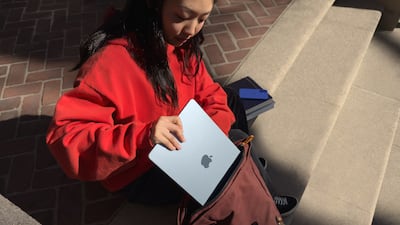 Apple's M4 MacBook Air is available at an even lower price for students and teachers. Photo: Apple