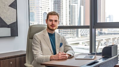 Ilia Sheludiakov at his office in Dubai. Ruel Pableo for The National