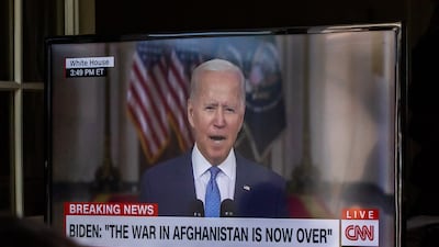 US President Joe Biden addresses the nation on the US exit from Afghanistan after a failed 20-year war that he had vowed to end but whose chaotic last days are now overshadowing his presidency. AFP