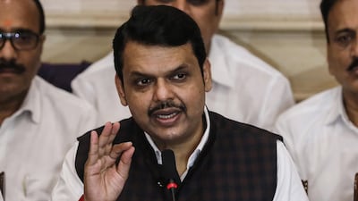 Devendra Fadnavis quit as chief Minister of Maharashtra after just three-and-a-half days. EPA