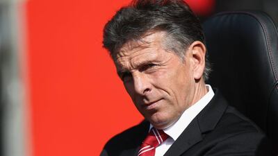 Southampton manager Claude Puel looks on before the Premier League match between Southampton and Swansea City. Bryn Lennon / Getty Images