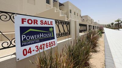 Dubai’s average residential real estate price plunged 11 per cent in 2015, the IMF said. Pawan Singh / The National