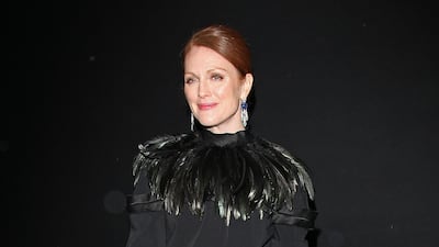 Julianne Moore, in Lanvin, attends Bulgari's 125th anniversary celebration at Grand Palais on December 9, 2010 in Paris, France. Getty Images