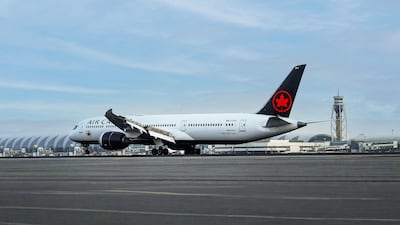 Air Canada's first flight touched down at Terminal 3, Emirates' hub at Dubai International Airport, in July. Photo: Dubai Airports