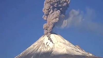 Mexico's Popocatepetl erupts with a massive ash plume. Reuters