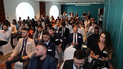 Aspiring estate agents during the Allsopp and Allsopp event at Jumeirah Beach Hotel in Dubai on Friday.