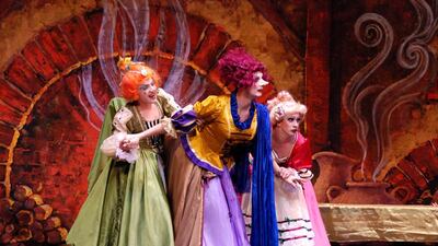 Male actors play the stepmother and stepsisters at Royal Moscow Ballet’s Cinderella. Courtesy: Royal Moscow Ballet