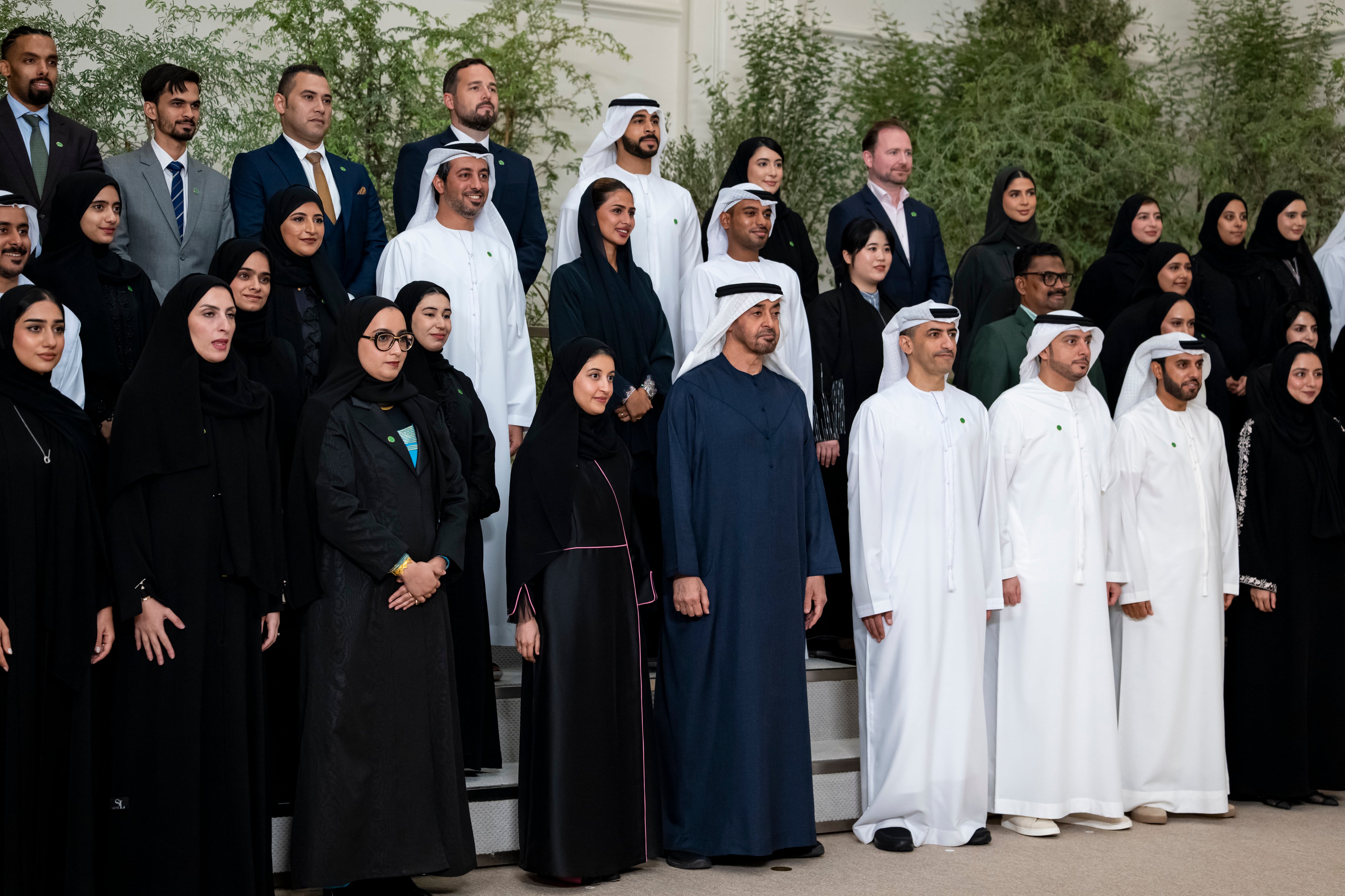 Image linked from the original feed: President Sheikh Mohamed receives UAE Expo 2025 delegation in Abu Dhabi