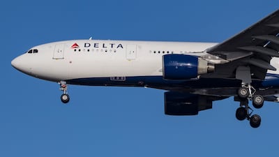 A Delta Airlines Airbus A330-200 aircraft landing at London Heathrow Airport. Getty