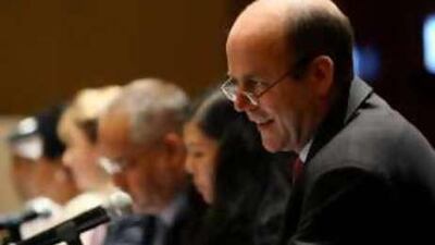 Dr Tim Martineau, the director of programme effectiveness and country support for UNAids, talked about reducing the stigma of HIV at the InterContinental Hotel in Dubai.