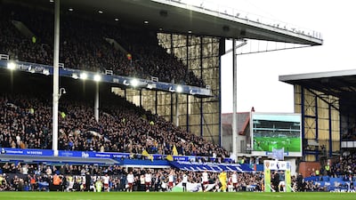 FILE PHOTO: Soccer Football - Premier League - Everton v West Ham United - Goodison Park, Liverpool, Britain - March 15, 2025 General view inside the stadium as the players walk onto the pitch before the match REUTERS/Peter Powell EDITORIAL USE ONLY. NO USE WITH UNAUTHORIZED AUDIO, VIDEO, DATA, FIXTURE LISTS, CLUB/LEAGUE LOGOS OR 'LIVE' SERVICES. ONLINE IN-MATCH USE LIMITED TO 120 IMAGES, NO VIDEO EMULATION. NO USE IN BETTING, GAMES OR SINGLE CLUB/LEAGUE/PLAYER PUBLICATIONS. PLEASE CONTACT YOUR ACCOUNT REPRESENTATIVE FOR FURTHER DETAILS. . / File Photo